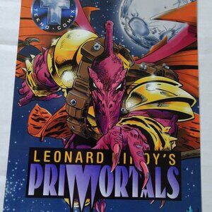 Primortals - Leonard Nimoy's 1995 Tekno - Comix - Oversize Promo Card - 5" x 7"